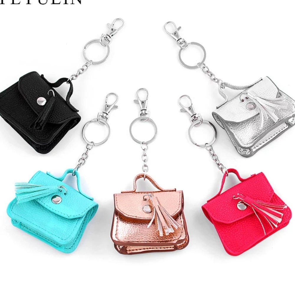 Mini Purse Leather keychain